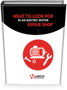 What to look for in an electric motor repair shop book