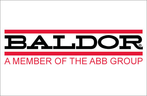 Baldor logo – leading manufacturer of industrial electric motors and drives.