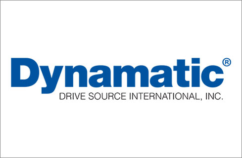 Dynamatic logo – precision engineering for electric motors, drives, and automation.