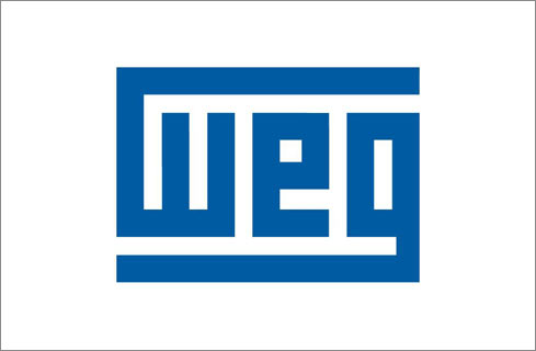 WEG logo – global provider of electric motors, automation, and energy solutions.