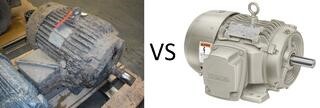 electric motor repair versus replacement