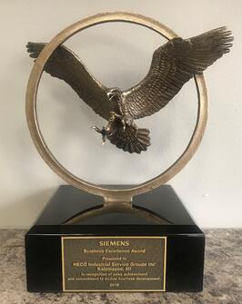 Siemens bronze eagle