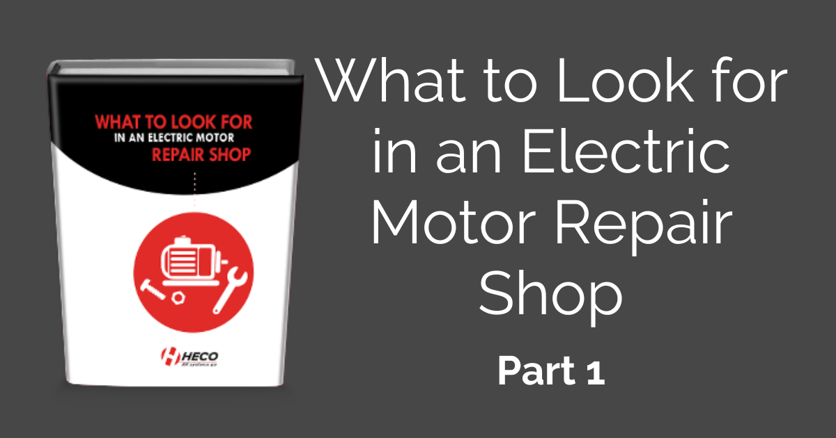 What to Look for in an Electric Motor Repair Shop Part 1 image
