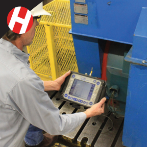 HECO Technician using a vibration analyzer